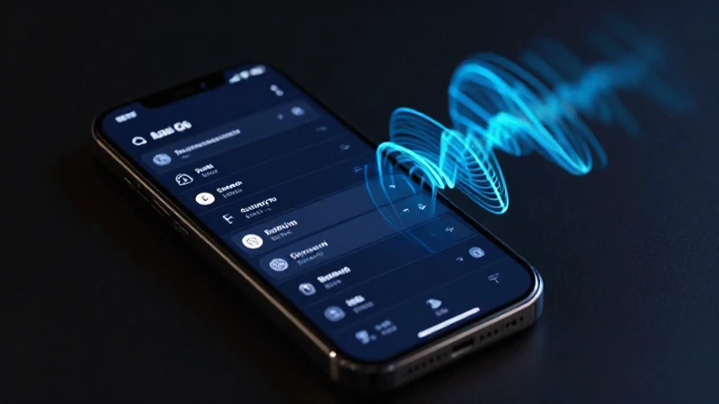 Smartphone muestra opciones con señales 5G