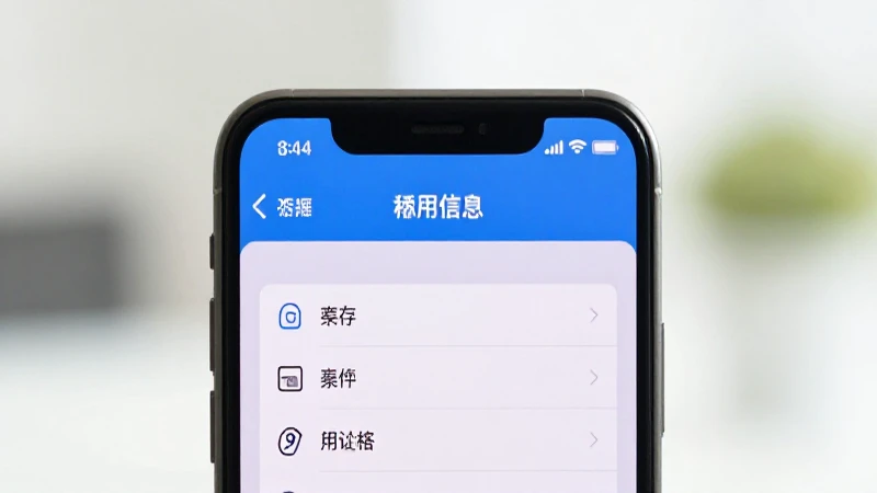 Pantalla del iPhone muestra ajustes de red
