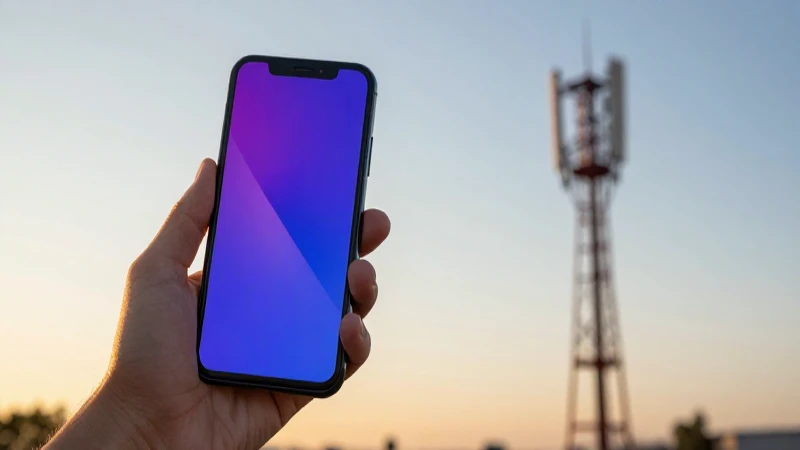 Teléfono Android al atardecer, enfoque selectivo