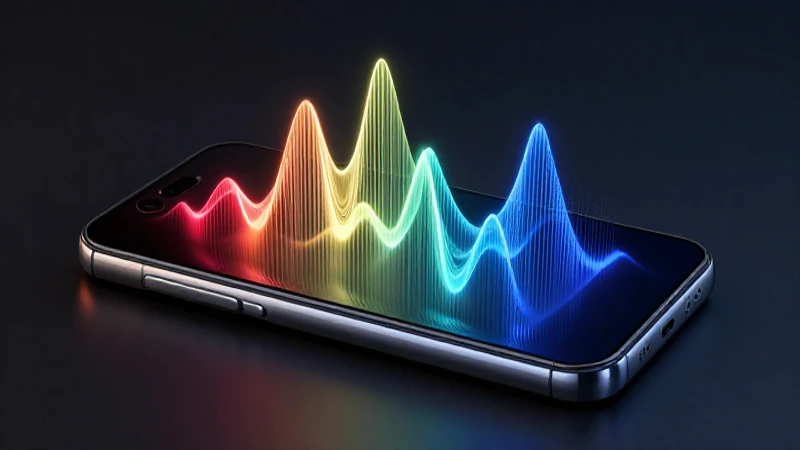 Smartphone moderno y vibrante con iluminación cinematográfica