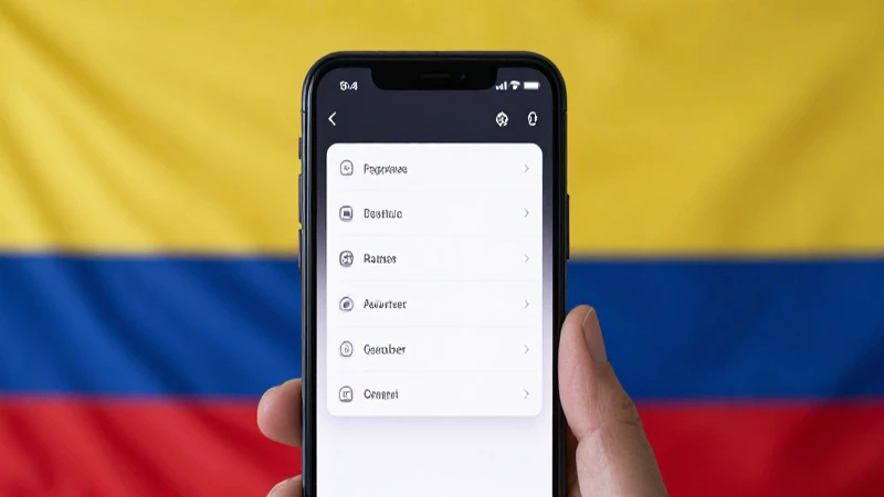 APN 5G INTERNET en COLOMBIA: ¡Descubre el SECRETO! 4 Pantalla de smartphone con ajustes y bandera colombiana