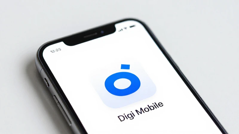 iPhone brillante con fondo limpio y foco suave