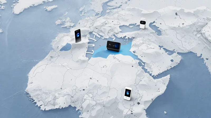Dónde tiene cobertura BAIT Encuentra tu zona aquí y más 5 Mapa moderno con dispositivos e iluminación suave