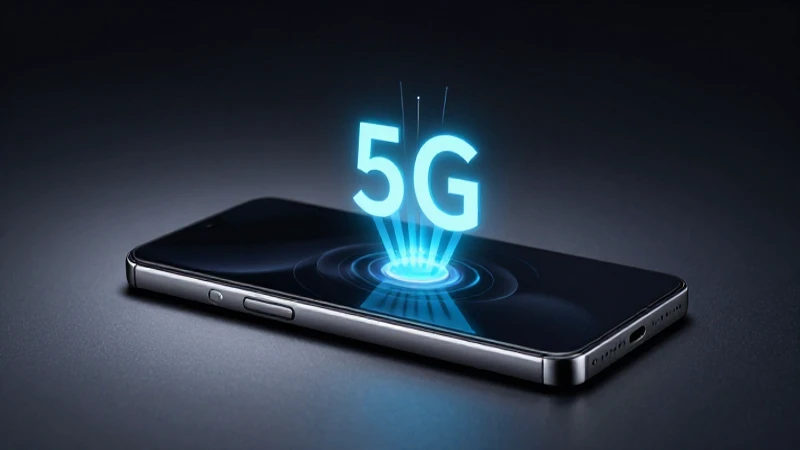 Smartphone futurista con brillo holográfico