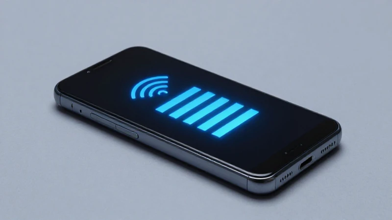 Smartphone Android, 5G azul, luz suave
