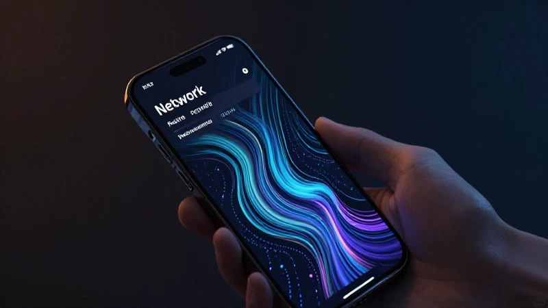 Smartphone con datos estilizados e iluminación volumétrica