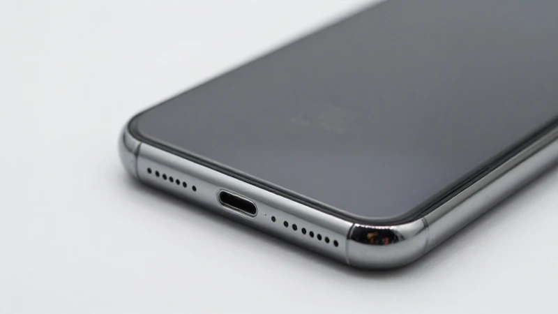 Primer plano del iPhone con iluminación suave