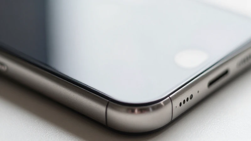 Primer plano del iPhone con señal suave