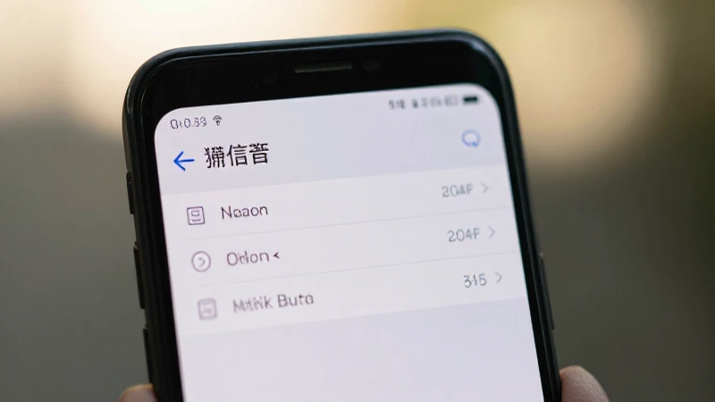 Smartphone Android con menú ajustes iluminado