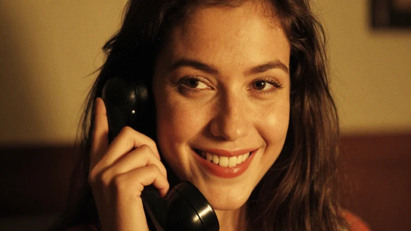 Llamada por Cobrar: ¡Realízala sin saldo fácilmente! 3 Retrato cálido, mujer sonriente y teléfono antiguo