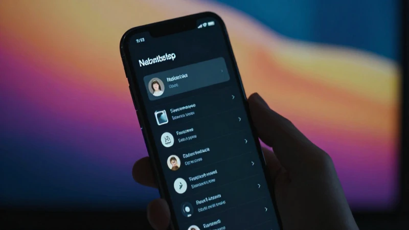 Smartphone en ajustes de red con luz suave