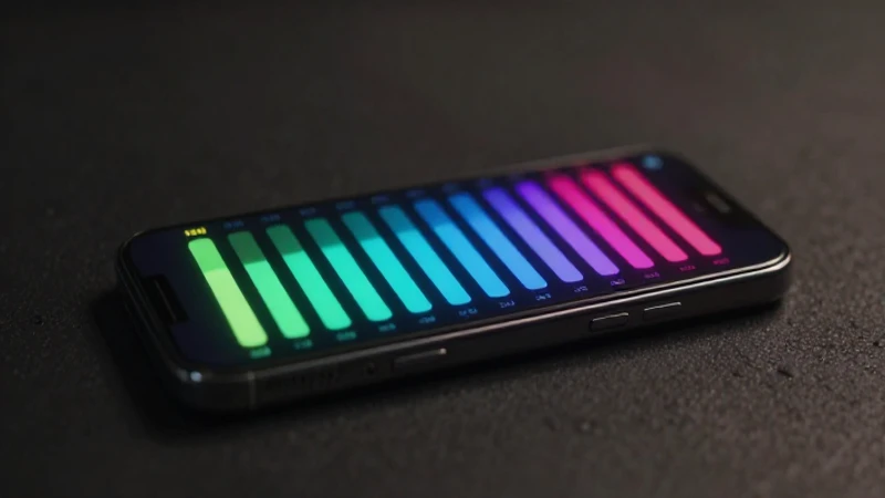 Pantalla futurista con señal e iluminación cinematográfica