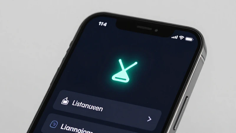 Teléfono muestra ajustes con antena brillante
