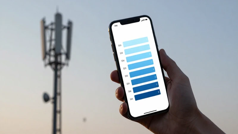 Señal celular con torre al fondo