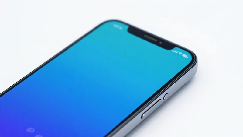Smartphone azul brillante en foto suave