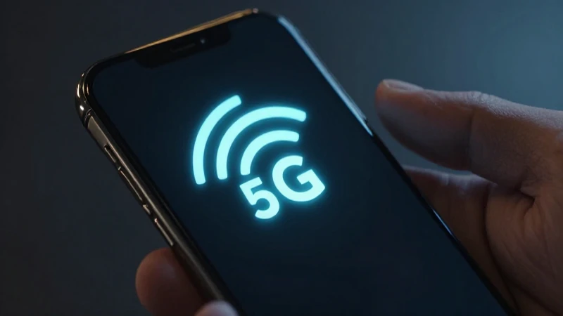 El móvil muestra señal 5G brillante