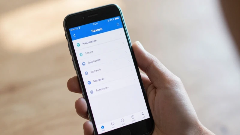 Teléfono Android muestra ajustes de red