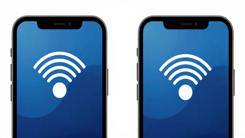 Comparación de smartphones con iconos de red