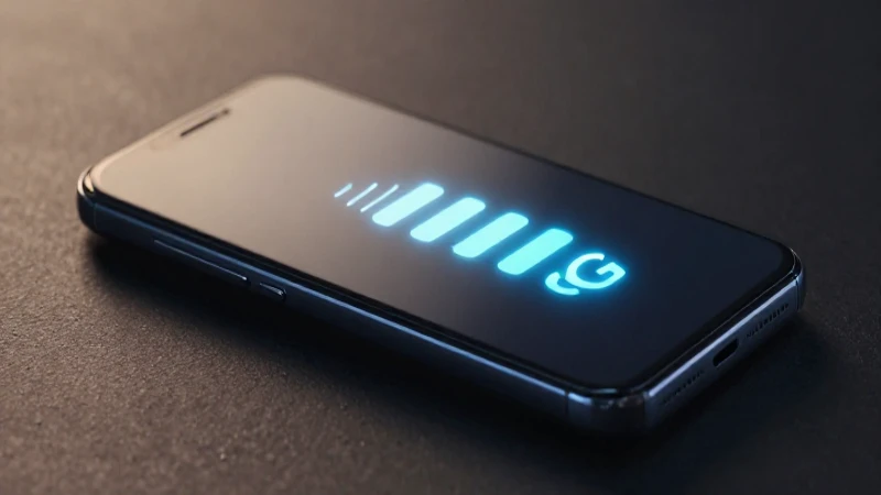 Smartphone Android con 5G y luz suave