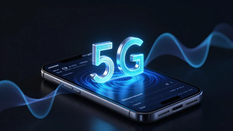 Smartphone muestra redes 5G con nitidez