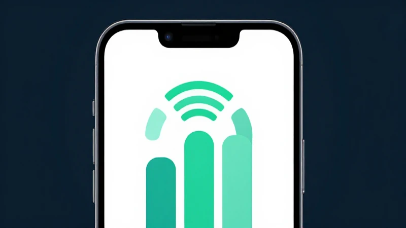 Smartphone Android moderno con señal 5G