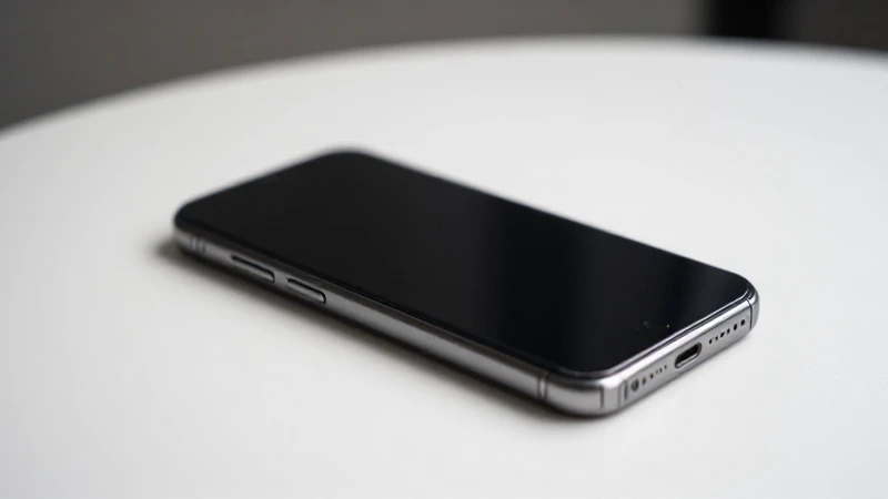 Smartphone sobre mesa, luz suave
