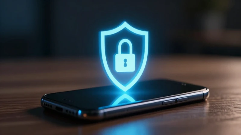 Smartphone resguarda datos con iluminación dramática