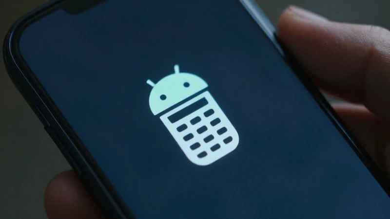Smartphone Android con logo iluminado, primer plano