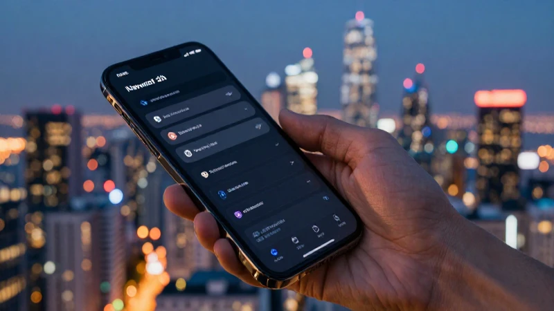 Teléfono muestra ciudad con luces cinematográficas