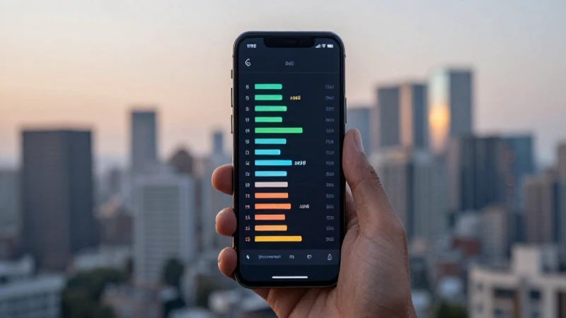 Smartphone muestra señal bajo iluminación cinematográfica