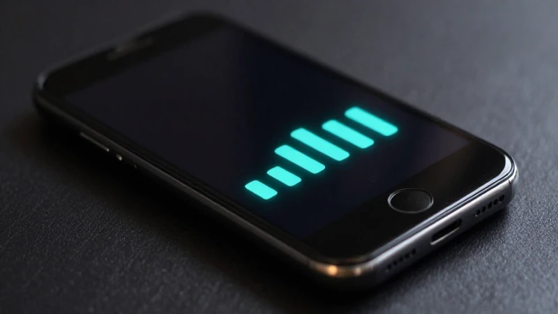 Teléfono Android con barras de señal brillantes
