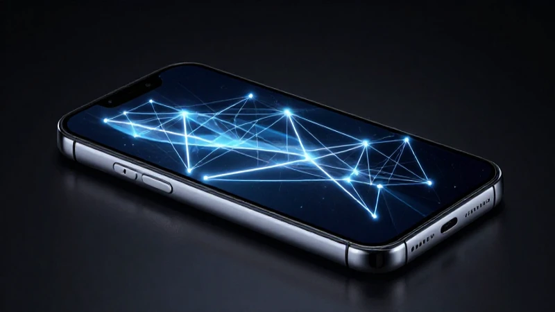Smartphone futurista con iluminación dramática y nítido