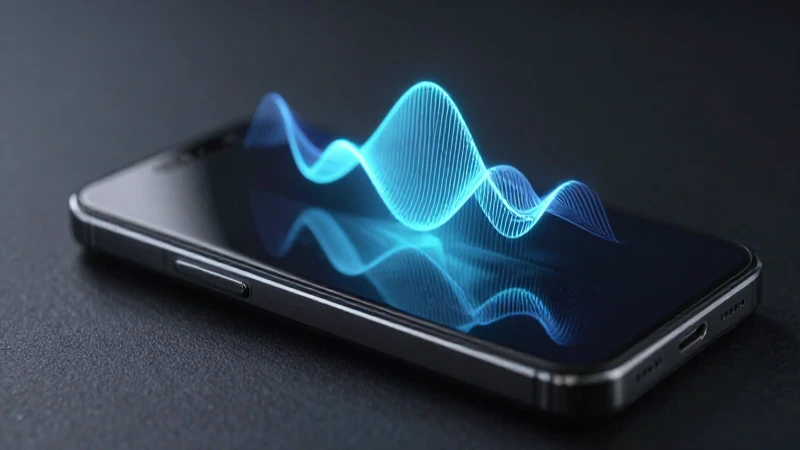 Smartphone elegante, luz cinematográfica y señal futurista