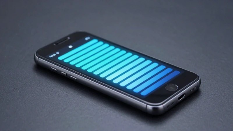 Teléfono Android con barras de red brillantes