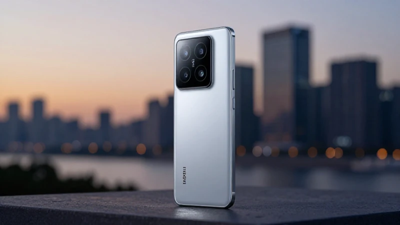 Smartphone Xiaomi, iluminación cinematográfica, fondo urbano